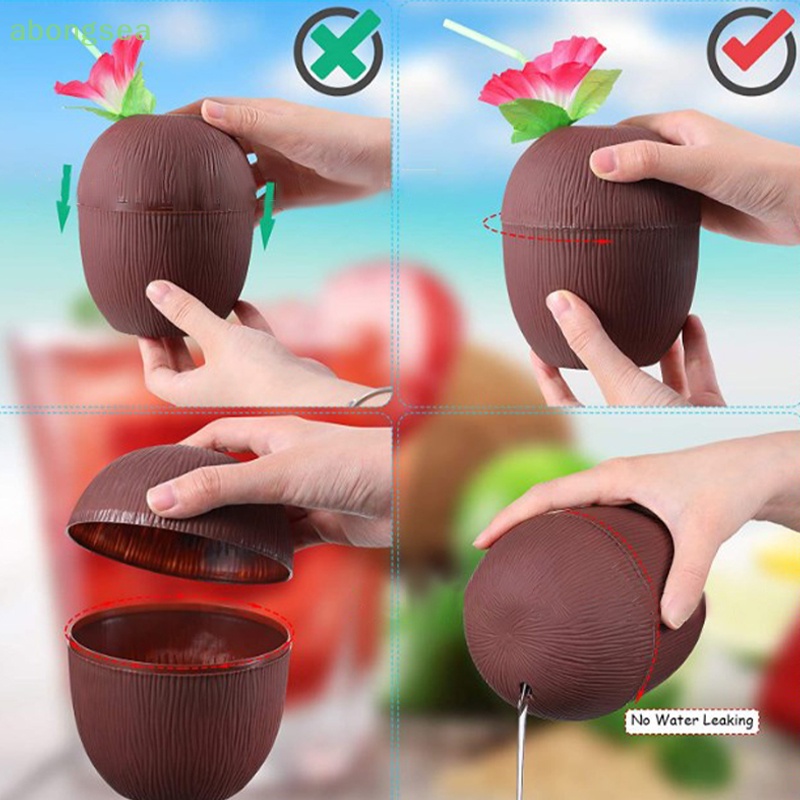 Cốc Uống Nước Trái Cây Có Ống Hút Họa Tiết Quả Dứa Nhiệt Đới Bongsea