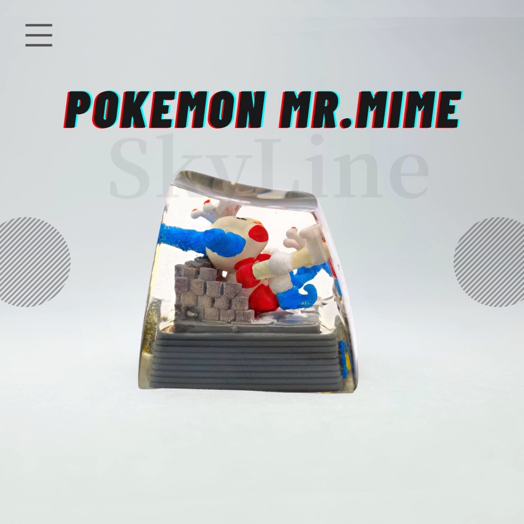 Nút Bàn Phím Artisan - Mr-Mime Artisan Bằng Nhựa Resin Tùy Chỉnh Cá Nhân Hóa Tay