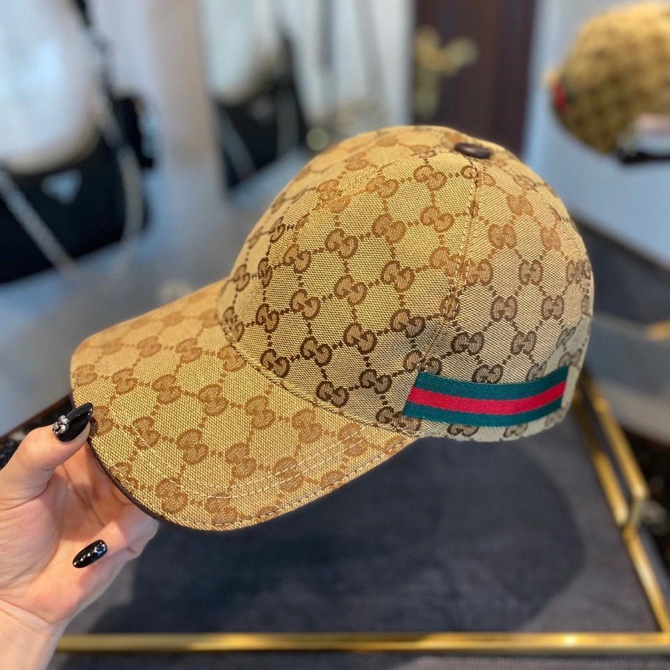 Gucci_Hàng Có Sẵn! Mũ Lưỡi Trai Vải Canvas In Chữ Cái Thời Trang Dành Cho Nam Nữ