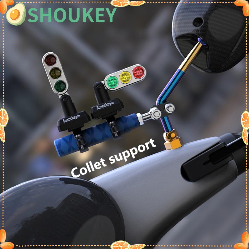 Đèn Giao Thông Mini SHOUKEY Tháo Lắp Nhanh Trang Trí Mũ Bảo Hiểm