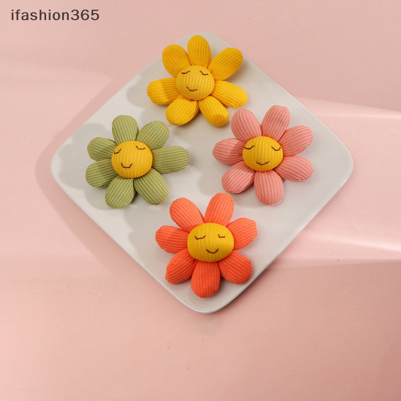 Ghim Cài Áo Hình Hoa Hướng Dương / Mặt Cười Bằng Cotton Thời Trang Cho Nữ ifashion365