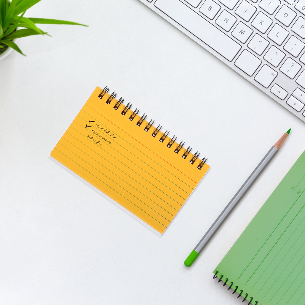 Bộ 5 Thẻ Ghi Chú Hình Xoắn Ốc Nhiều Màu Sắc