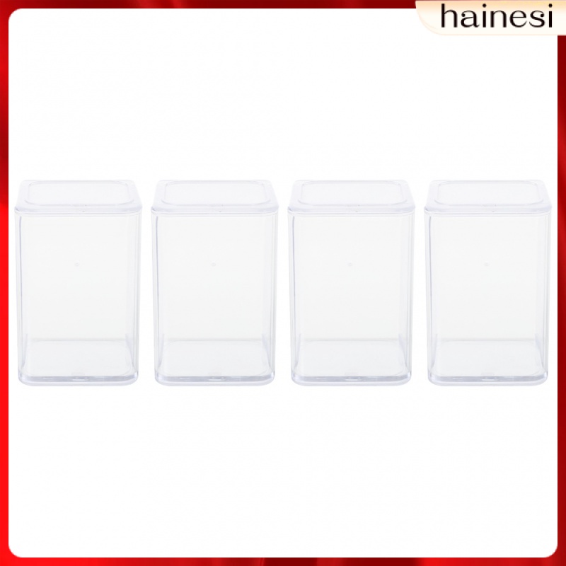 Set 4 Hộp Nhựa Acrylic Trong Suốt Trưng Bày Mô Hình