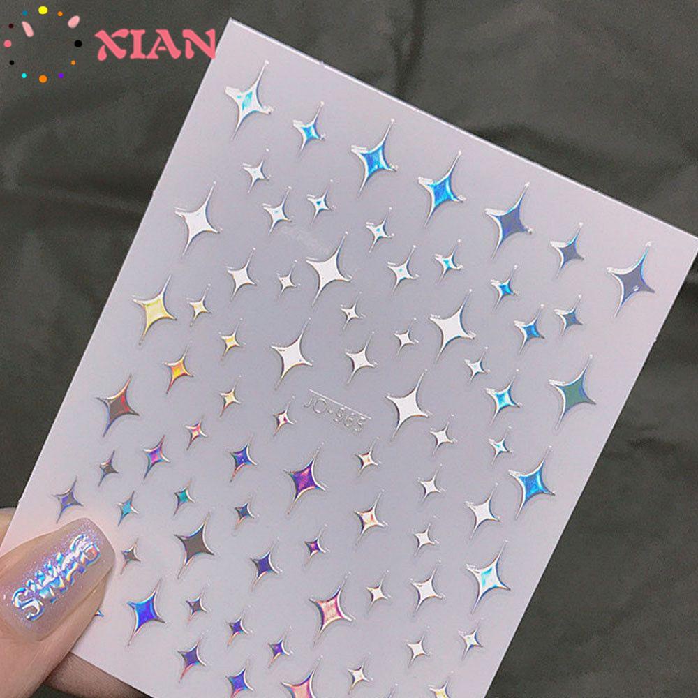 1 Miếng Dán Trang Trí Móng Tay 3D Lấp Lánh