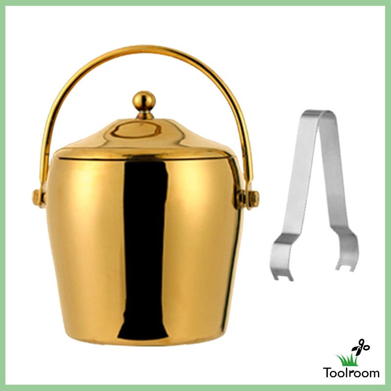 Xô Đựng Đá Hai Lớp Cách Nhiệt Dùng Cho Tiệc Nướng Bbq