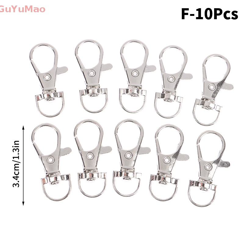 Set 10 Móc Khóa Tôm Hùm Bằng Kim Loại Dùng Để Tự Làm Túi Xách