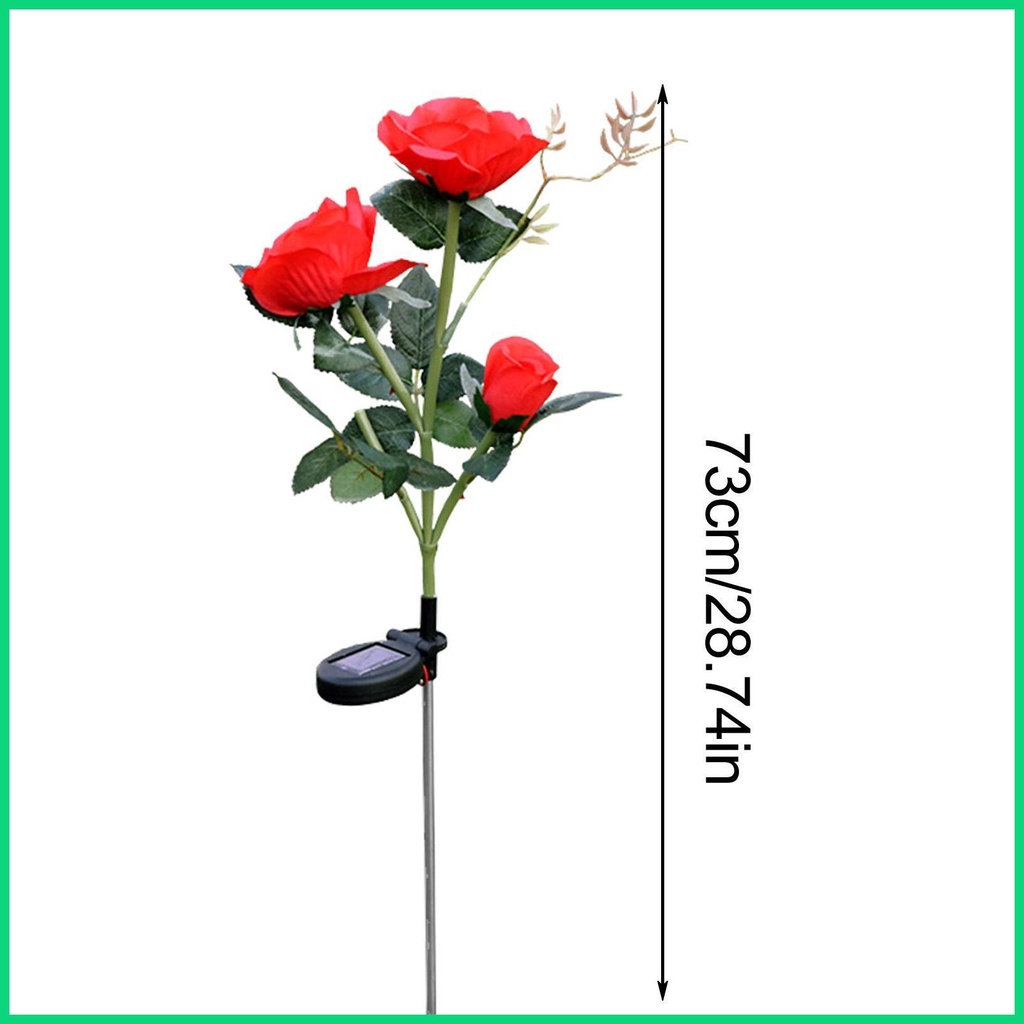 Bộ 2 Đèn LED Năng Lượng Mặt Trời Chống Thấm Nước IP55 Thay Đổi Màu Sắc 7 Màu Tiện Dụng