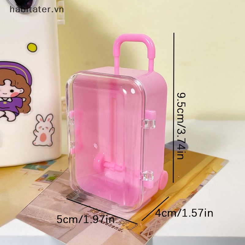 Vali Mini Siêu Nhẹ Màu Kẹo Ngọt Trang Sức Tiện Dụng