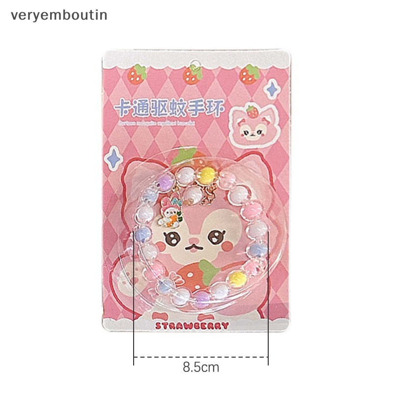 Vòng Tay Chuỗi Hạt Chống Muỗi Họa Tiết Hoạt Hình Dễ Thương Thời Trang Mùa Hè Cho Bé