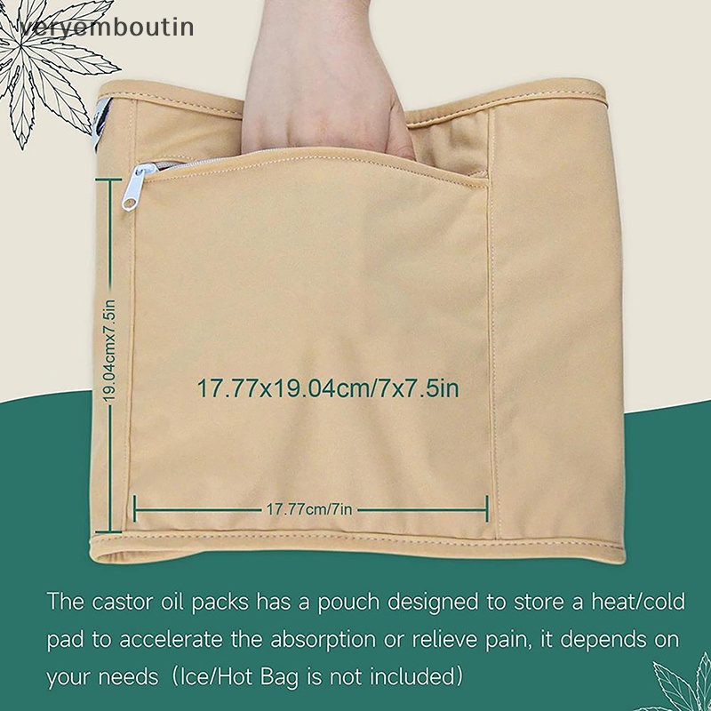 Túi Dầu Thầu Dầu Đeo Hông Hỗ Trợ Giảm Cân Có Thể Tái Sử Dụng