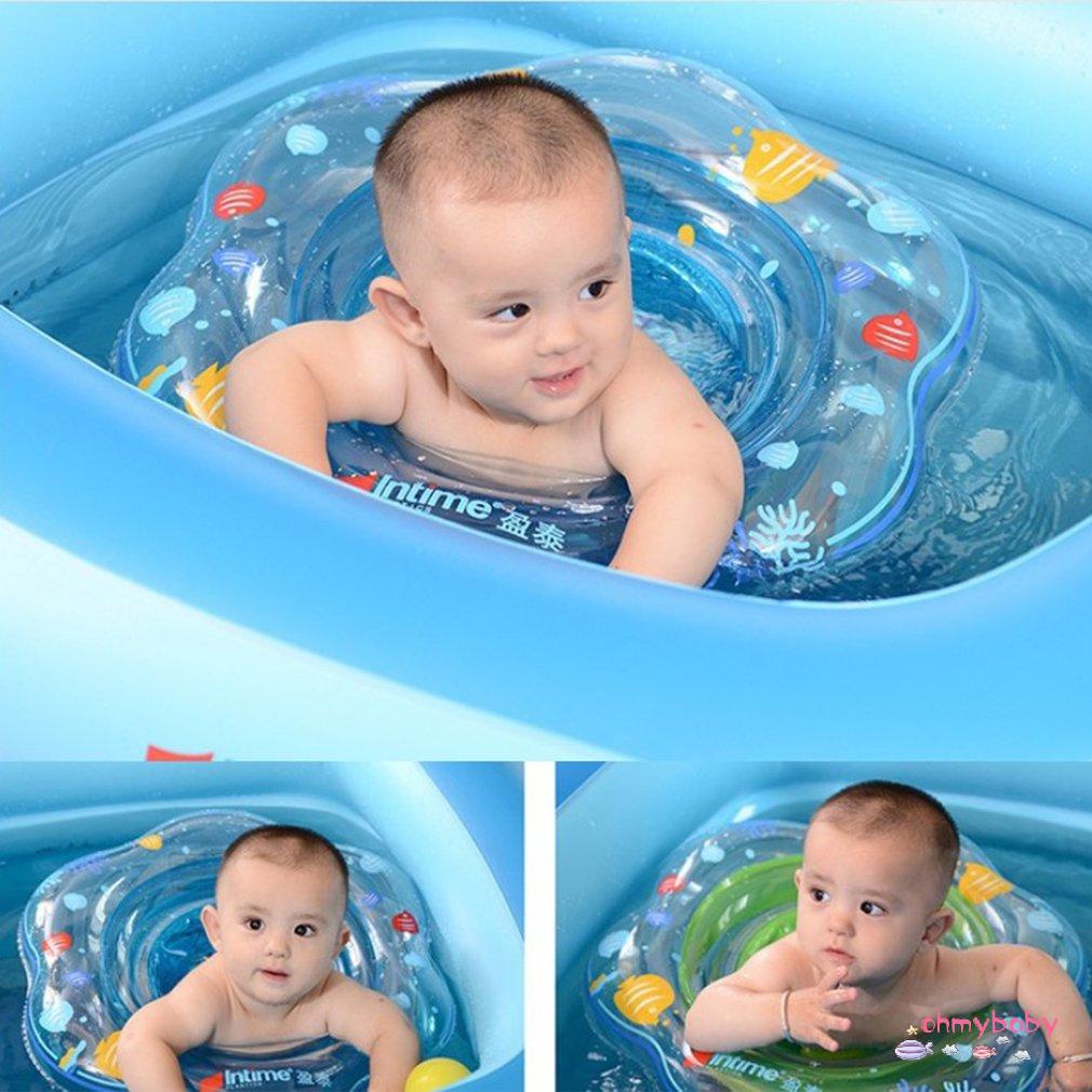 [Ready] Bơi Vòng Bơm Hơi Di Động Thân Thiện Với Môi Trường Trẻ Sơ Sinh Mịn Nách Cổ Áo Phao Cứu [Z/6]