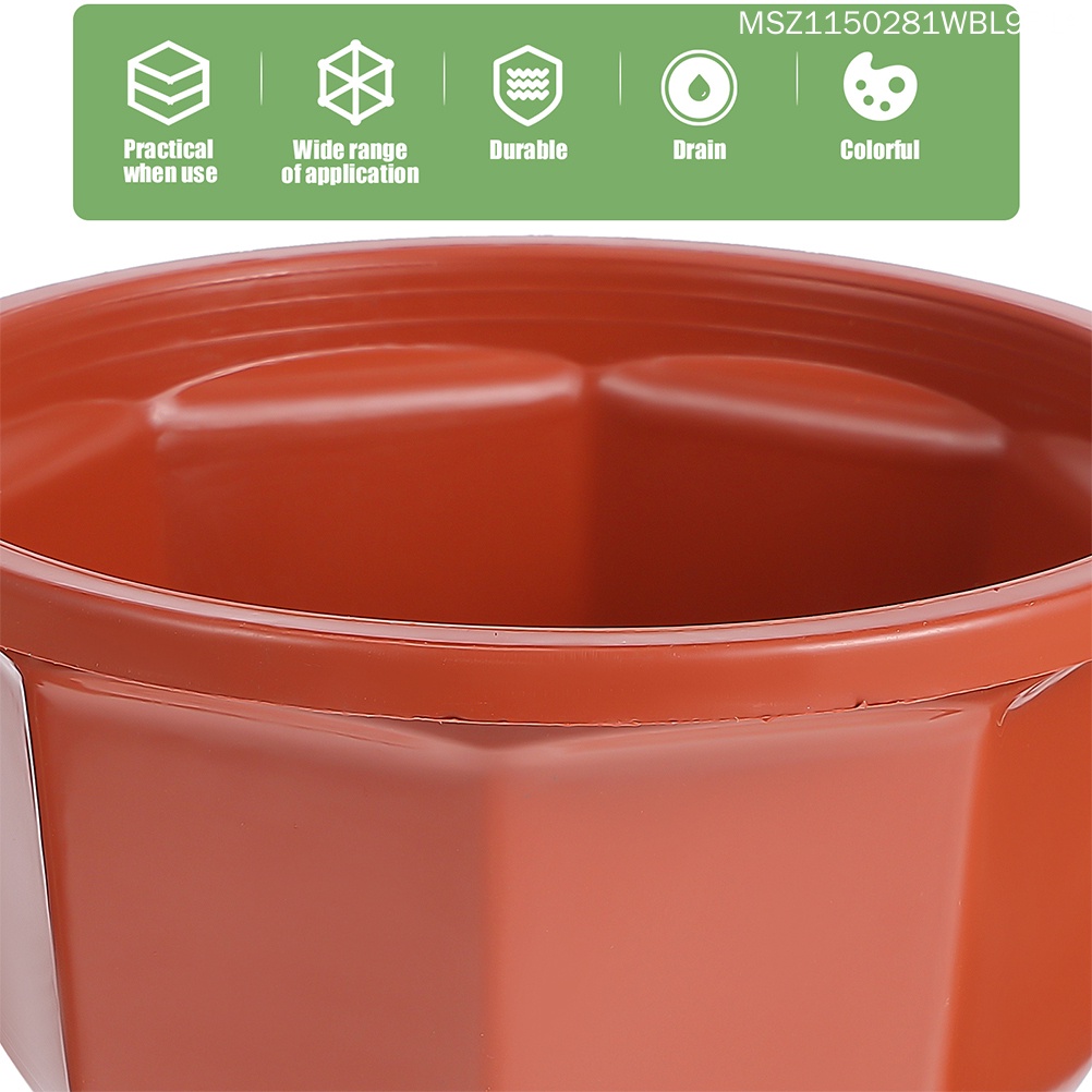 Set 15 Chậu Hoa Treo Trong Nhà / Ngoài Trời Bằng Nhựa Kích Thước Nhỏ Màu Trắng Có Móc Treo Trang Trí Nội Thất