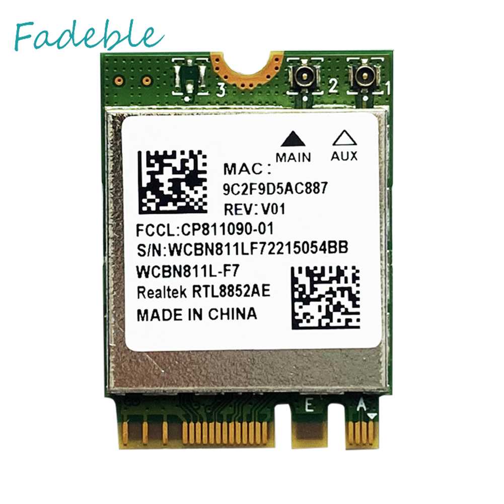 Thẻ Mạng Không Dây RTL8852AE Bluetooth 5.2 Cho Laptop