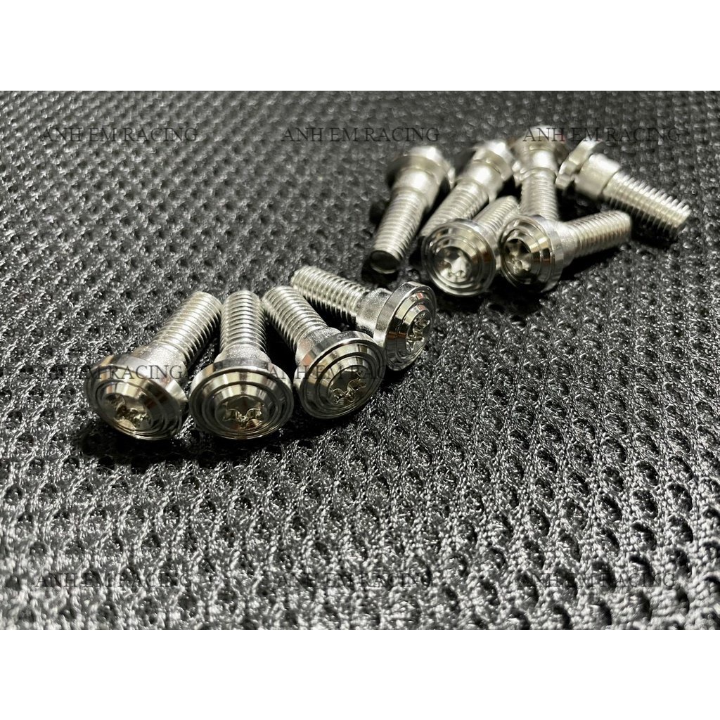 Ốc Đĩa Salaya inox 304 Mẫu Thái 8li25 Có gờ Gắn Đĩa Zin Xe Máy Honda Yamaha