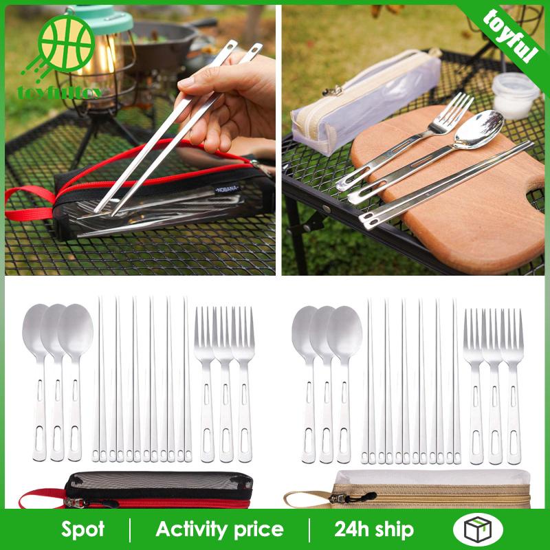 Bộ Dụng Cụ Ăn Uống Tiện Dụng Mang Theo Du Lịch Cắm Trại