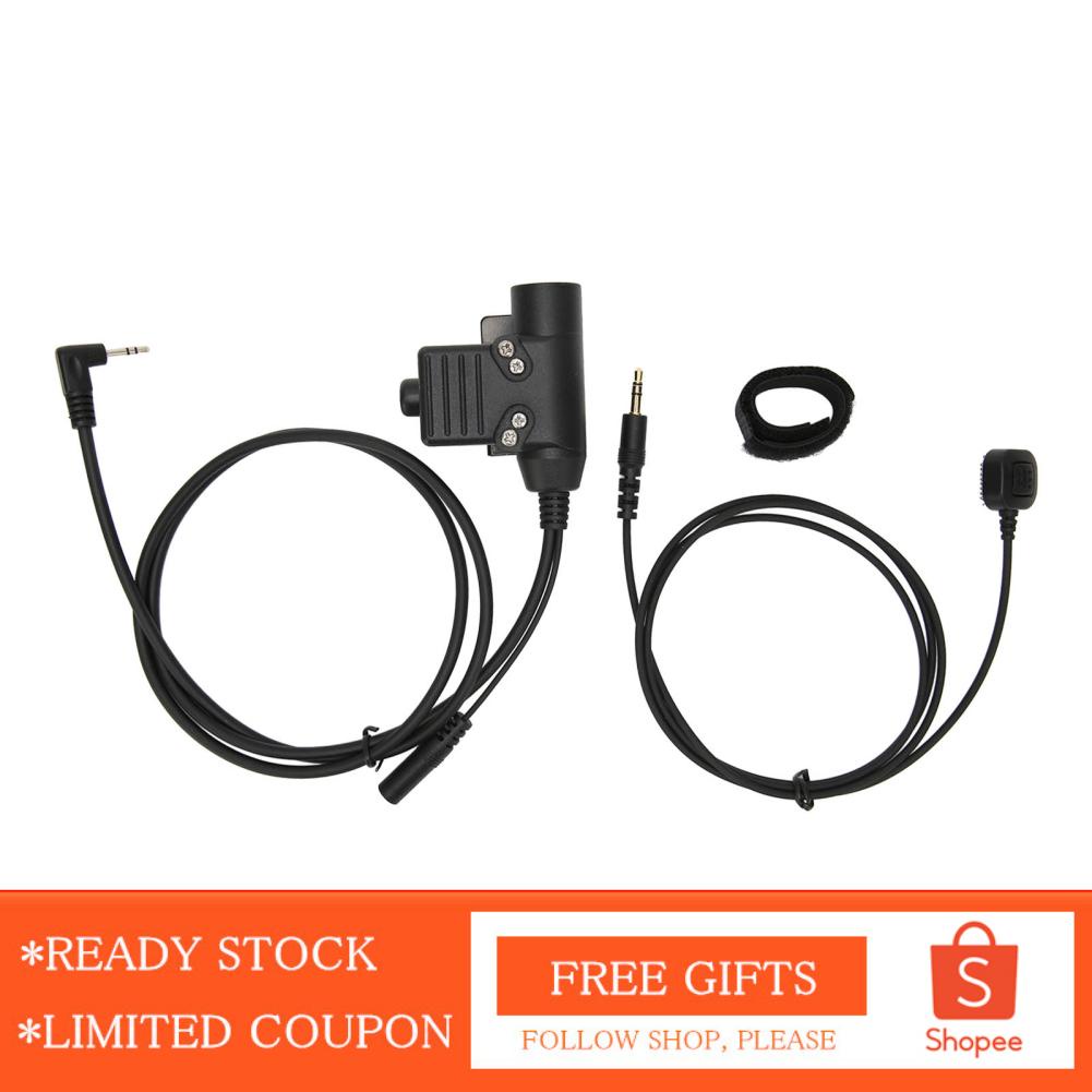 Alwaysonline U94 Finger Microphone PTT Adapter For 2.5mm  T5428 6200C T80 Black