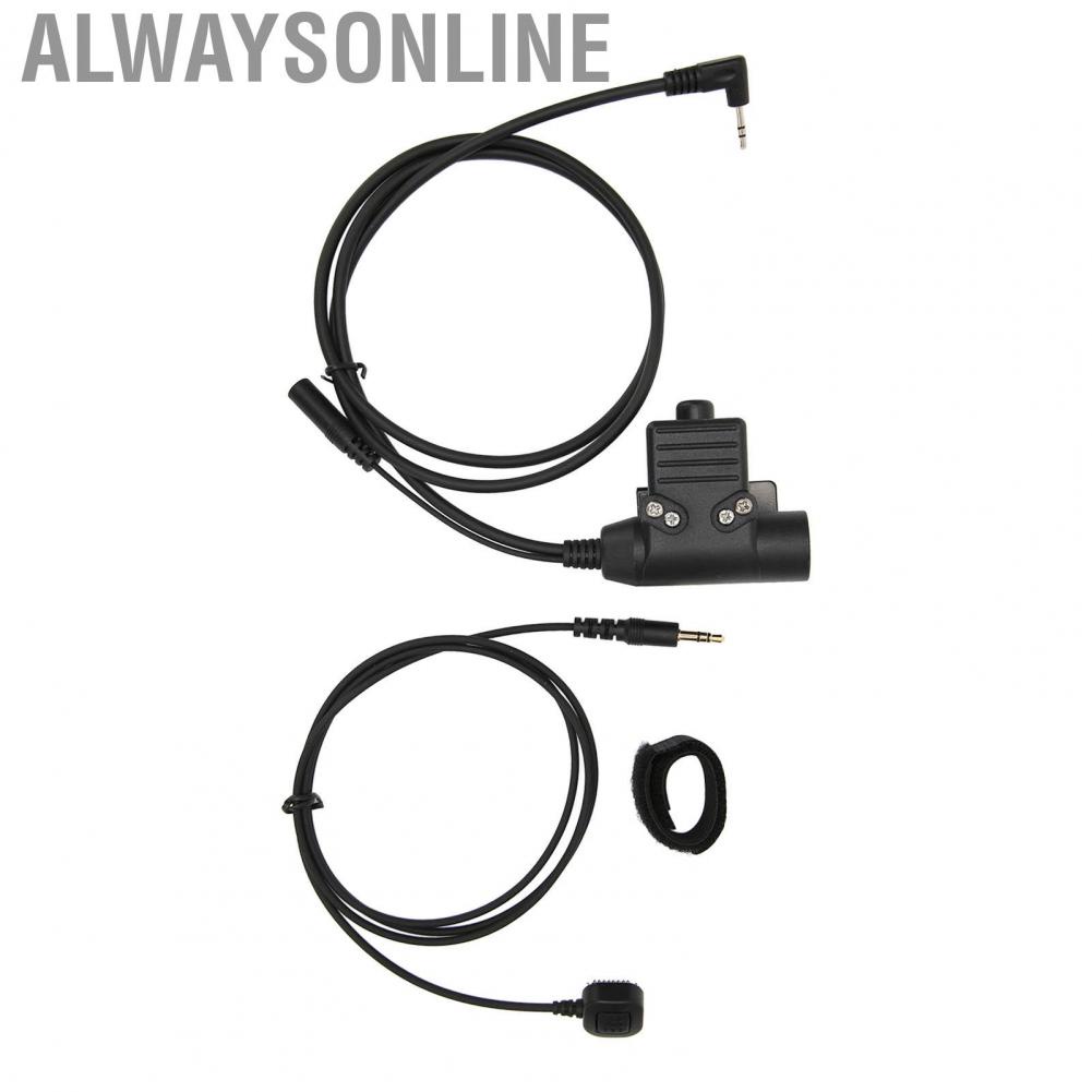 Alwaysonline U94 Finger Microphone PTT Adapter For 2.5mm  T5428 6200C T80 Black