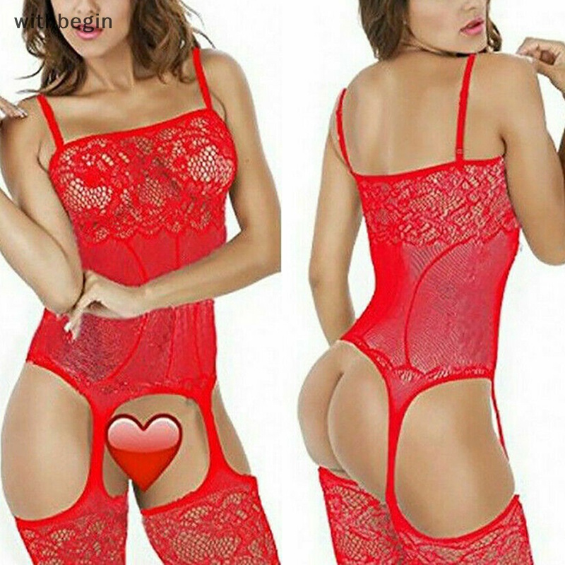 Bộ Đồ Lót Áo Liền Quần Vải Lưới Quyến Rũ Dành Cho Nữ