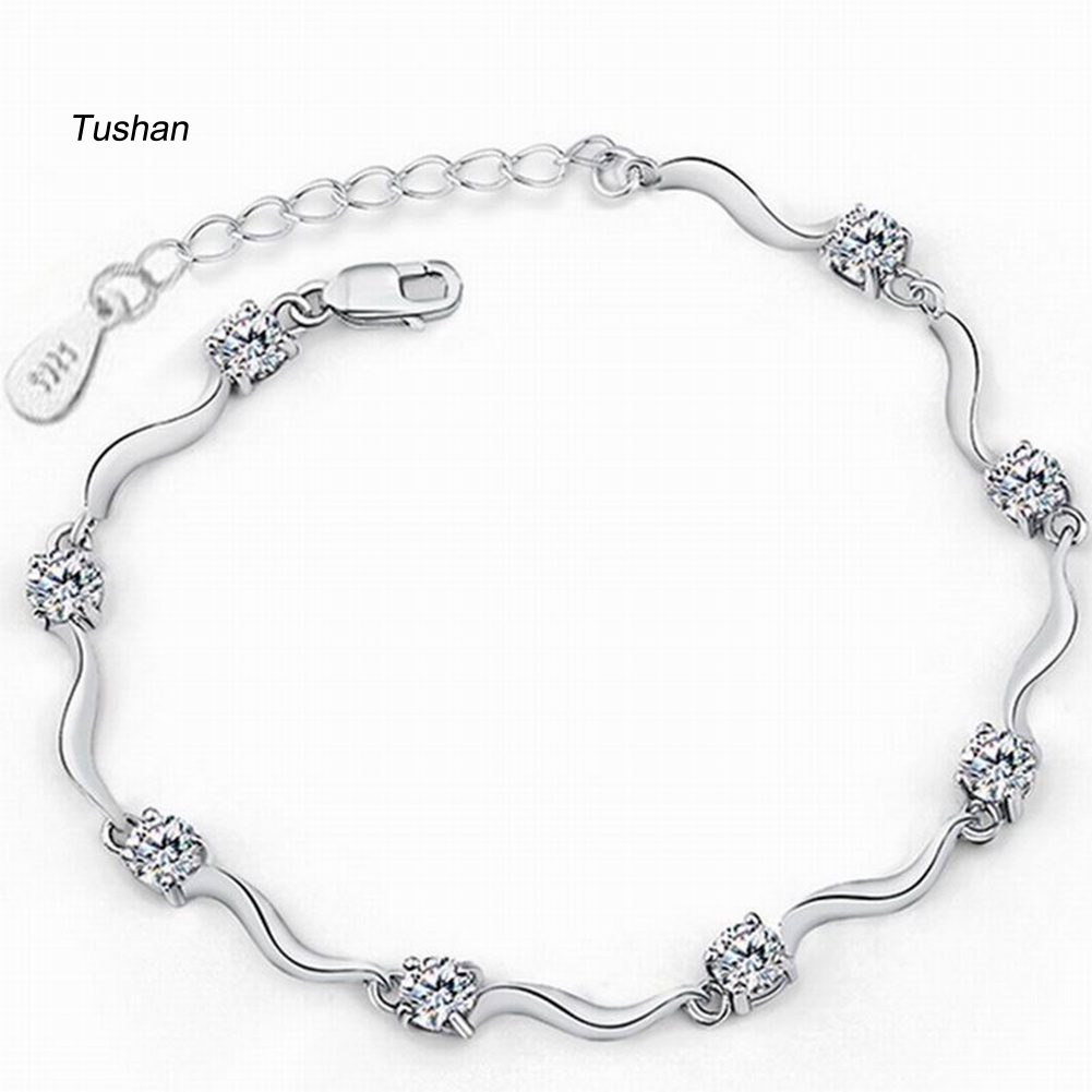Vòng Tay Nữ Đính Đá Zircon Thời Trang