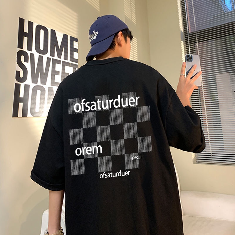 Áo Thun Ngắn Tay Dáng Rộng Thời Trang Mùa Hè Dễ Phối Đồ Dành Cho Nam