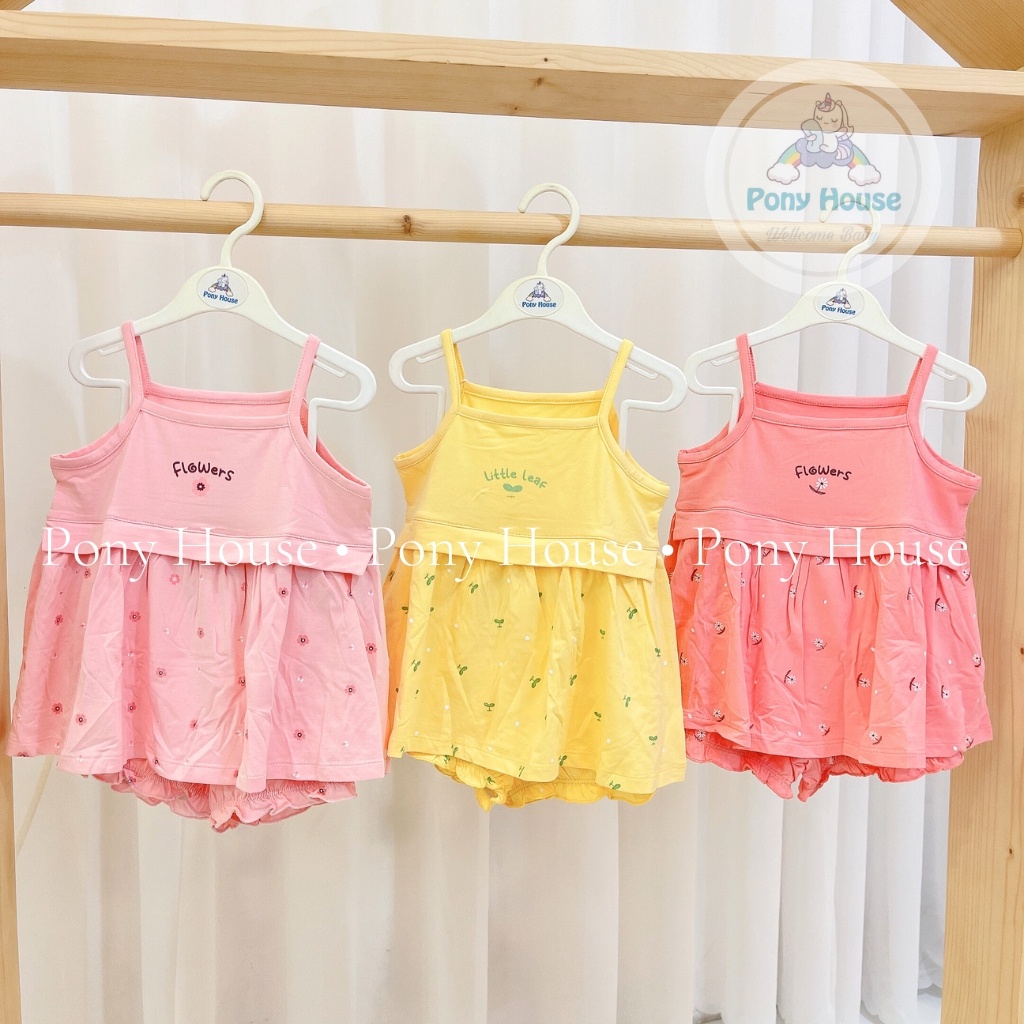 Bộ Hai Dây Dokma Cho Bé Gái - Bộ 2 Dây Chất Cotton Mềm Mát (12-36m) DB1579