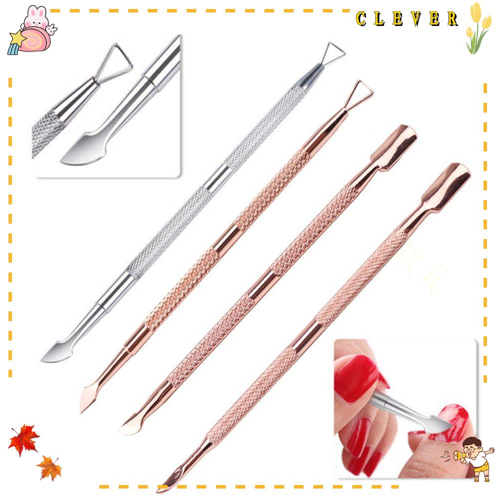 1 Dụng Cụ Tẩy Sơn Móng Hai Đầu Bằng Thép Không Gỉ Thời Trang