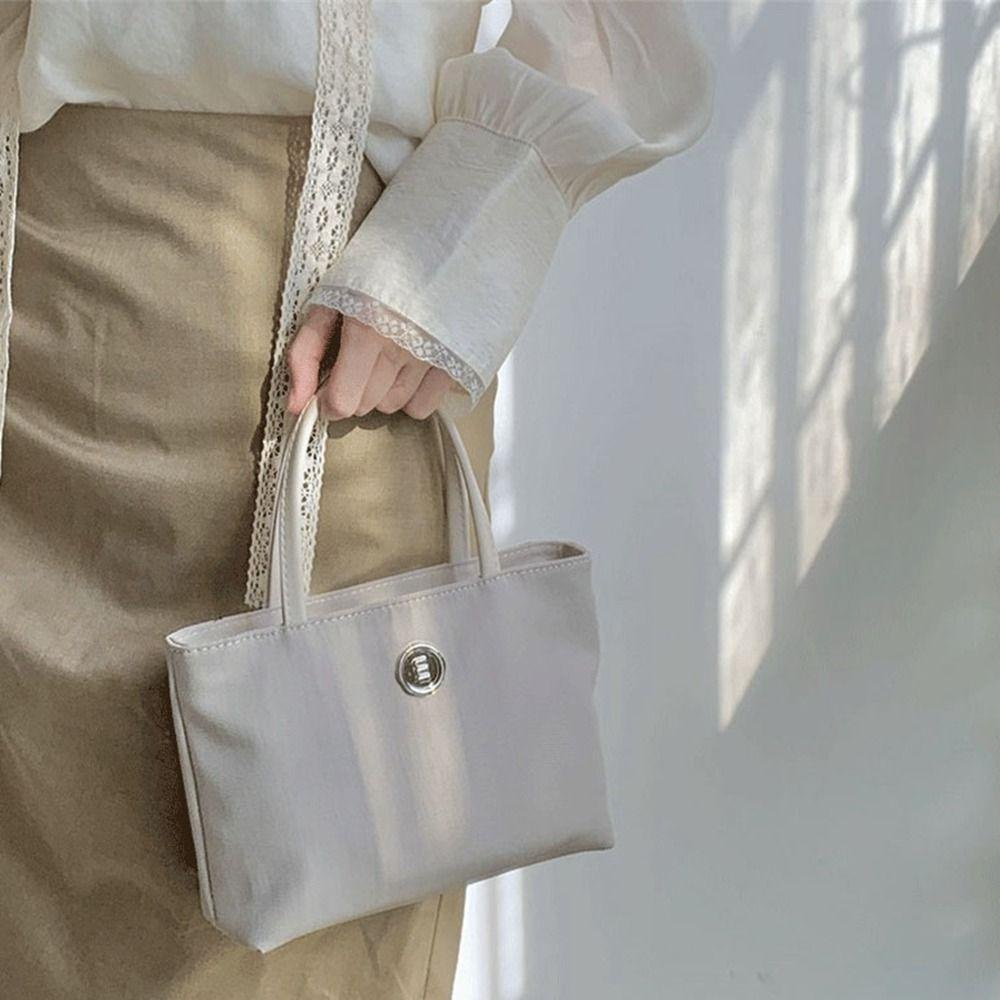 Túi Đựng Mỹ Phẩm Xách Tay Bằng Nylon Họa Tiết Lấp Lánh Dễ Thương Phong Cách Hàn Quốc Cho Nữ