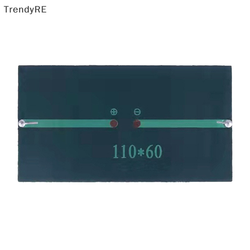 Tấm Pin Năng Lượng Mặt Trời 1W 5V Bằng Silicon Cho Sạc Điện Thoại Di Động