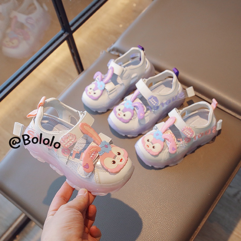 Bololo Xăng đan Thể Thao Phối Lưới Hình Thỏ Dễ Thương Thời Trang Mùa Hè Cho Bé Gái