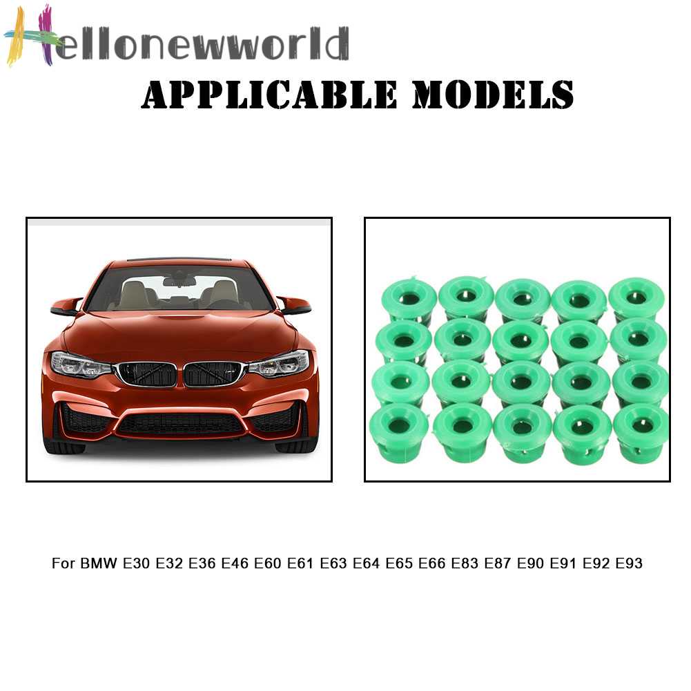 Set 20 Kẹp Phụ Tùng Cao Cấp Cho Xe Ô Tô BMW E30 E32 E36 E46 E60