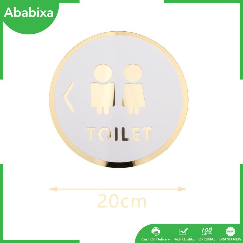 Nhãn Dán Nhà Tắm / Văn Phòng Bằng Acrylic Hình Biển Hiệu 3D Unisex