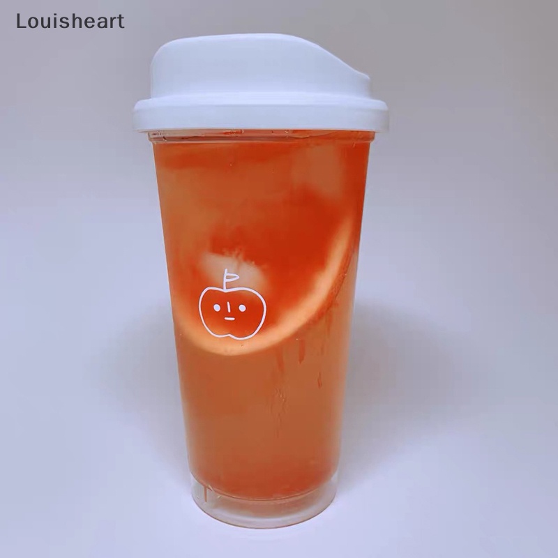 Bình Đựng Nước Bằng Nhựa Không BPA Chống Rò Rỉ Họa Tiết Louisheart Kawaii