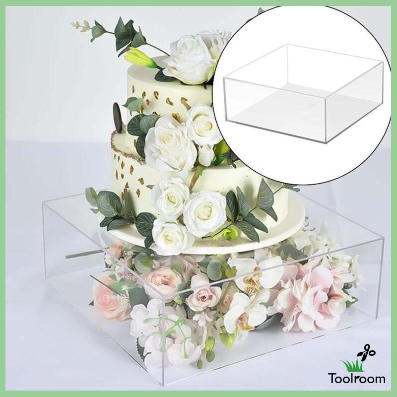 Giá Đỡ Trưng Bày Bánh Kem Hình Tròn Bằng Acrylic Độc Đáo Trang Trí Tiệc Cưới / Ngày Lễ