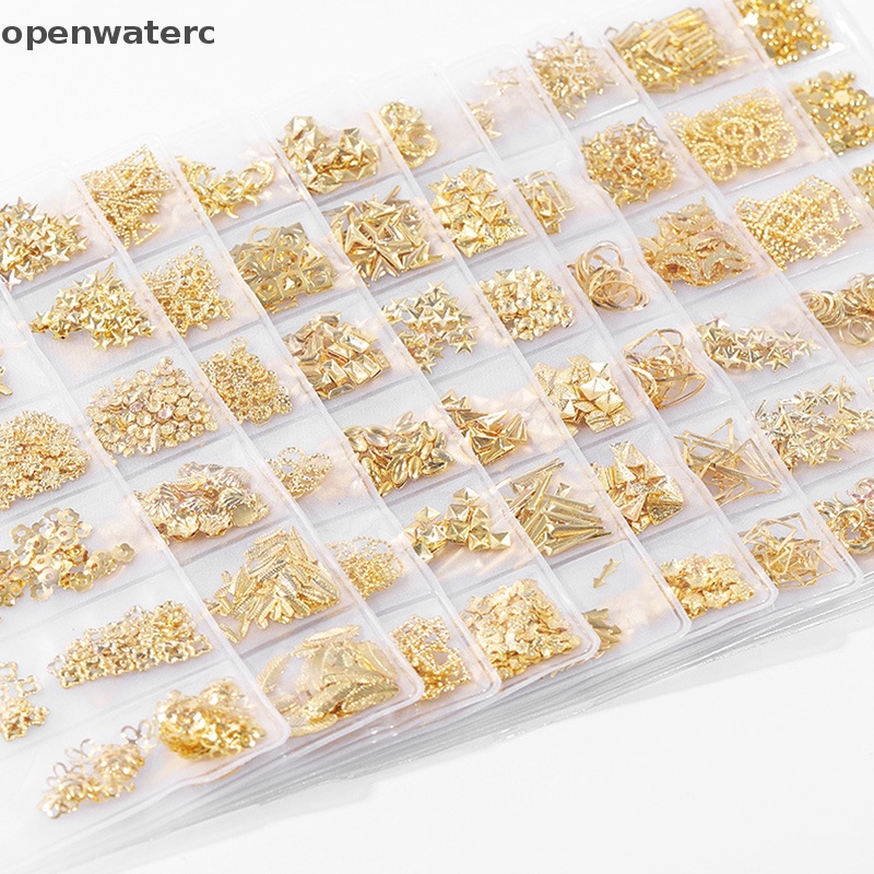 Miếng Dán Trang Trí Móng Tay Bằng Kim Loại Thời Trang DIY vn