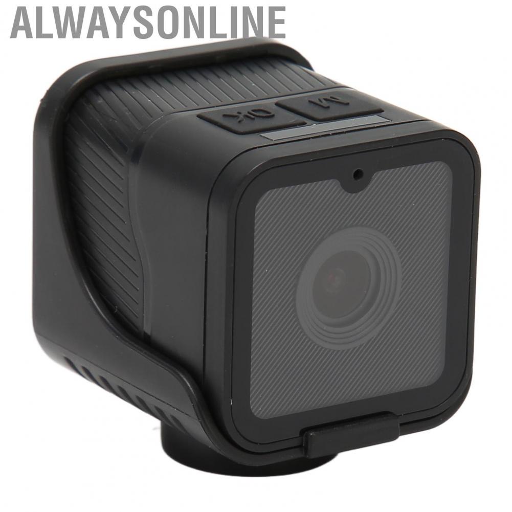 Alwaysonline Sports Mini  Practical ABS USB Charging Action Built in Microphone WiFi with Strap for Travel Photography