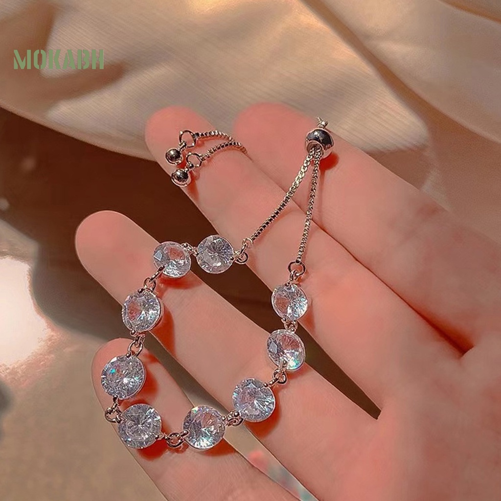 Vòng Đeo Tay Đính Đá Zircon Thời Trang Dành Cho Nữ