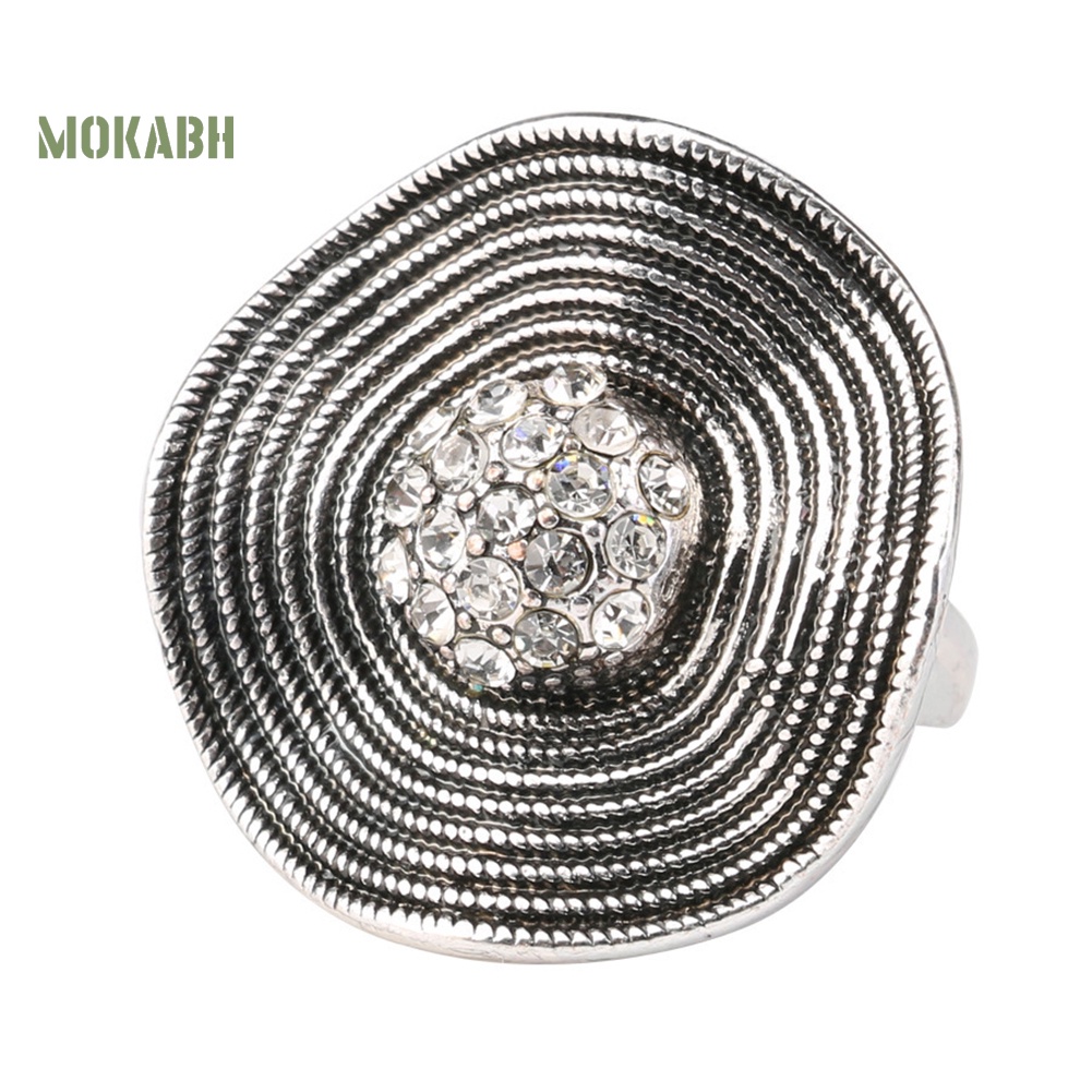 Nhẫn Đính Đá Lấp Lánh Phong Cách Boho Cổ Điển Cho Nữ