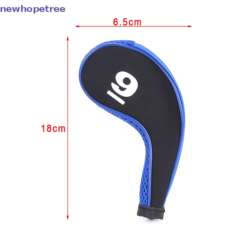 Set 10 Vỏ Bọc Bảo Vệ Đầu Gậy Đánh Golf Chuyên Dụng