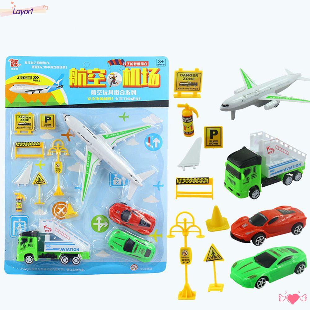 Layor1 Bộ Đồ Chơi Mô Hình Xe Hơi Bằng Nhựa Có Giác Hút