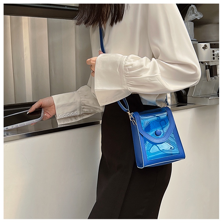 Túi Đeo Chéo Mini Bằng PVC Trong Suốt Phong Cách Phương Tây Thời Trang Cho Nữ