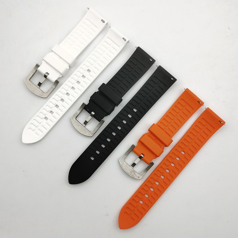 Dây Đeo Đồng Hồ Bằng Silicone Mềm 18mm 19mm 20mm 21mm 22mm 24mm Cho Rolex