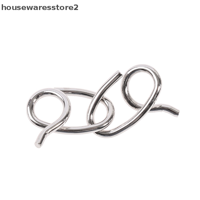 Set 2 / 8 Khối Kim Loại Đồ Chơi Thử Thách Trí Thông Minh IQ Cho Người Lớn Và Trẻ Em