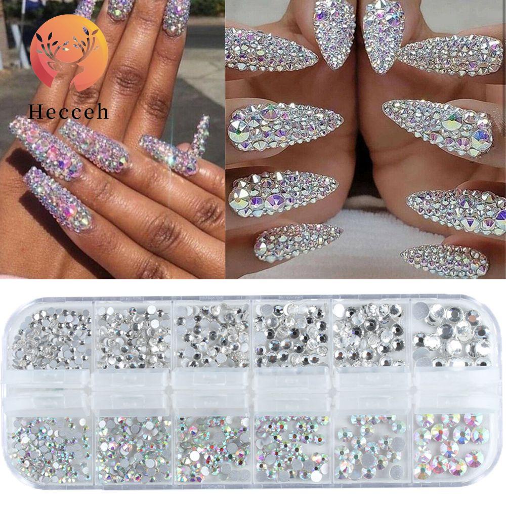 Miếng Dán Trang Trí Móng Tay Xinh Xắn|Đá 3D Tự Trang Trí Móng Tay Nghệ Thuật Màu Sắc