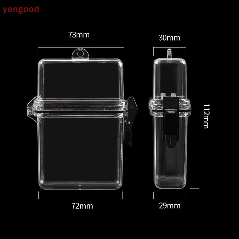 Hộp Nhựa Cứng Trong Suốt Phối Dây Xích Kim Loại Phong Cách Hip Hop Cá Tính