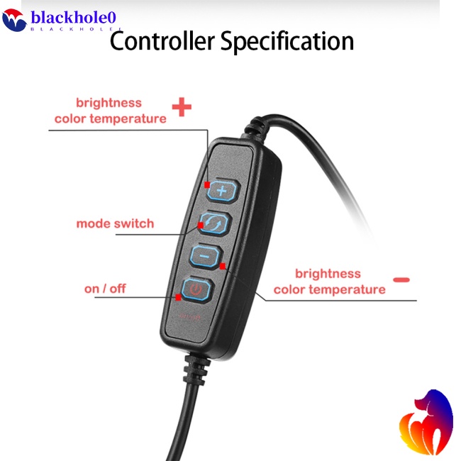 Vòng Đèn LED Tròn 9 Inch 4 Trong 1 Dùng Trang Điểm Để Bàn