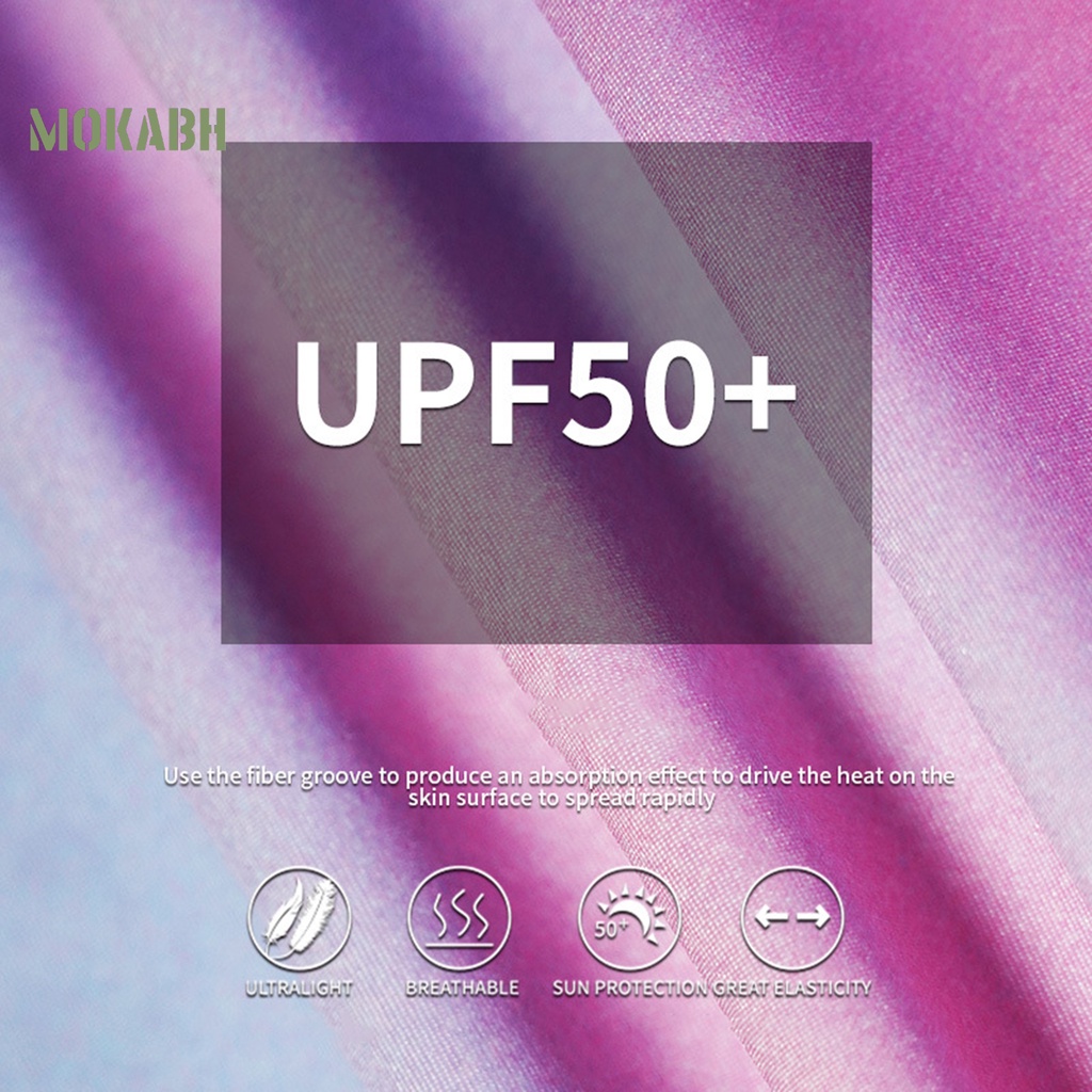 [Mok Abh] Khăn Choàng Cổ Mỏng Co Giãn Thoáng Khí Chống Nắng Chống Bụi Có Độ Co Giãn Cao In Họa Tiết Geo Dành Cho Nam Đi Xe Đạp / Cắm