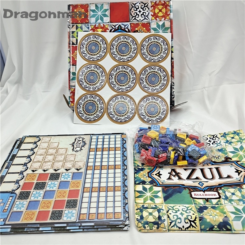 Azul Bảng Trò Chơi Xếp Hình Gạch Màu Cổ Điển Monogastric Phiên Bản Đầu Tiên Cho Gia Đình