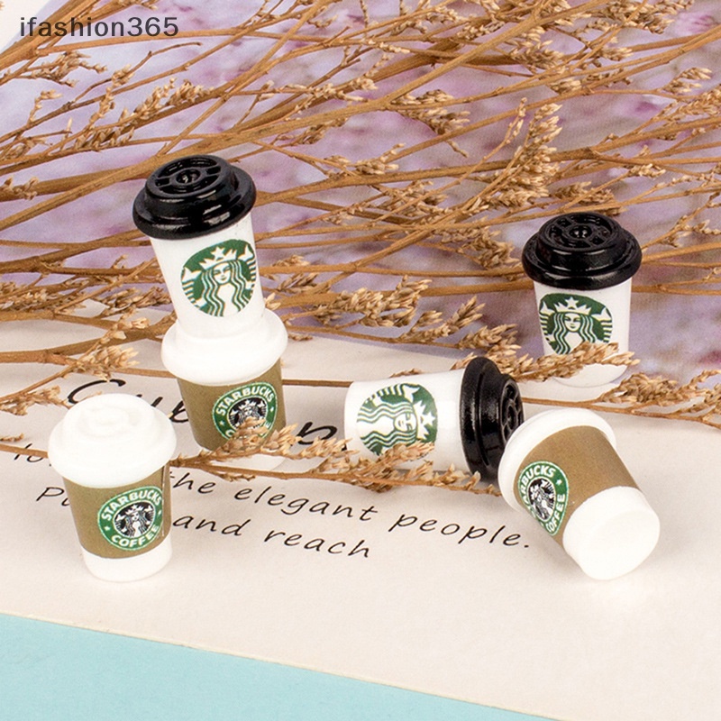 Set 10 Ly Cà Phê Mini Tỉ Lệ 1: 12 Dùng Trang Trí Nhà Búp Bê 1: 12
