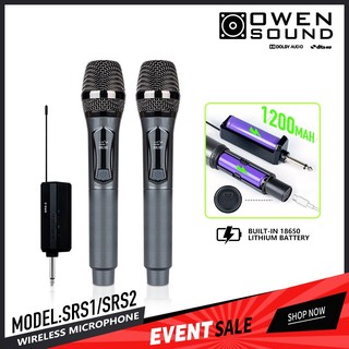 Micro không dây SRS-2 micro có thể sạc lại tần số cố định mic hát karaoke miccro cầm tay Lõi micrô HD Khoảng