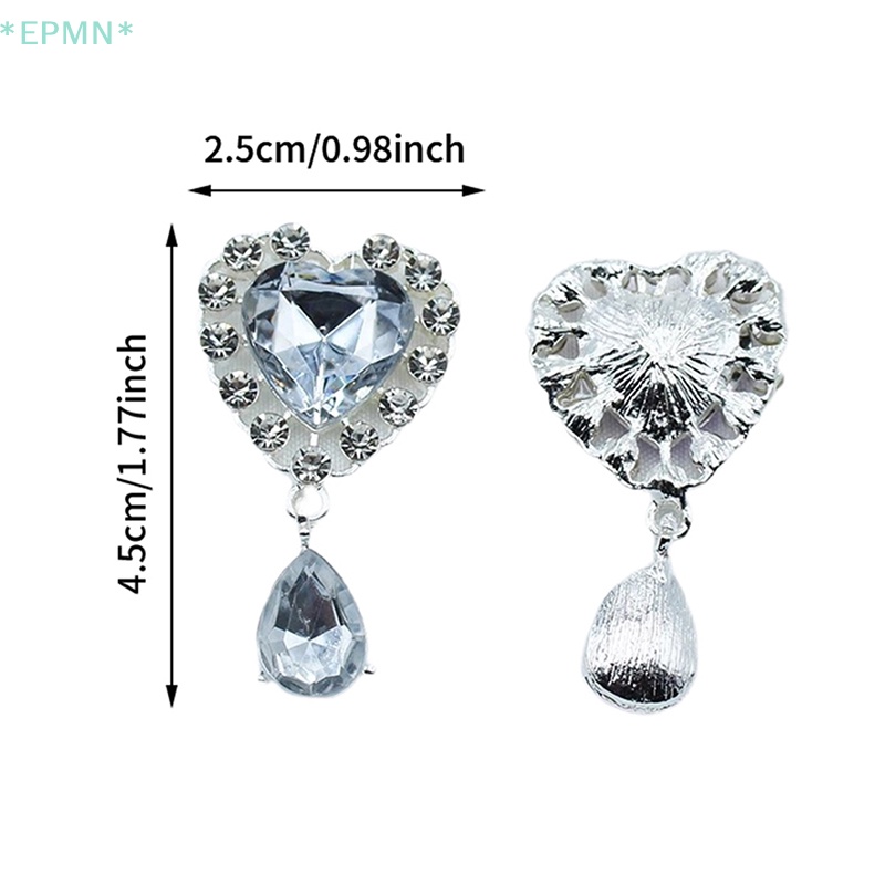 Ghim Cài Áo Hình Trái Tim 25X45MM Bằng Kim Loại Thời Trang Mới